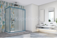 Hopa Forte BE.COLORS N1FS sprchové dvere 160x200 cm,Tratto bezpečnostné sklo,rám Silver