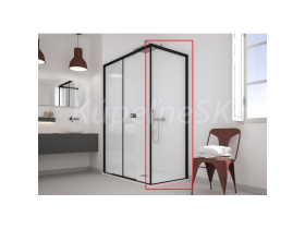 Hopa Forte DECO F1AB bočná stena 70x200 cm,sklo Fasciato,rám Čierny