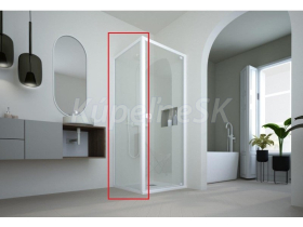 Hopa Forte DECO F1C bočná stena 90x200 cm,sklo Reflex,rám Biely
