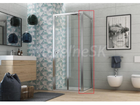 Hopa Forte ESSENCE F1C bočná stena 75x200 cm,sklo Číre,rám Biely