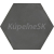 Azteca SAN FRANCISCO dlažba Hex Black 52x60 (bal=0,94m2)