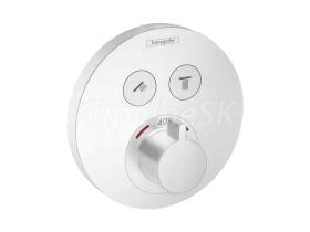 Hansgrohe Shower Select S,podomietkový termostat-ovládanie 2 spotrebiče Matná biela