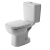 Duravit D-CODE WC-kombi 36x65, spodný odpad, hlbok.splach, Biela 21110100002, bez nádržky