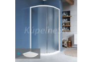 Mereo Kora sprchový set: R550, biely ALU, sklo Grape 90x90x185 cm, vanička, sifón