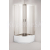 Olsen Spa TOLEDO PLUS Štvrťkruhový sprchový kút 90x90x170cm R550, Chróm Al, sklo číre + Va