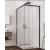 SanSwiss Top Line S TLSAC 120x120,2-dielny Rohový sprchový kút, profil Čierny, sklo Číre