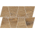 Cersanit GRANDWOOD RUSTIC Chocolate 19X30,6 mozaika matná, OD498-089, 1.tr.