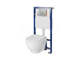 Cersanit Tech Line Podomietkový set+WC závesné MODUO+sedátko dur.SC EO+tlačítko chróm lesk