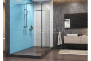 Aquatek OASIS F2 WALK IN Pevné bočné sklo 25x200 cm,profil Chróm,sklo Číre