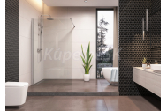 Aquatek OASIS F1 WALK IN pevné sklo 140x200 cm,profil Chróm,sklo Frost