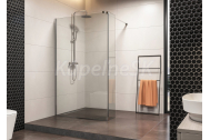 Aquatek OASIS F2X WALK IN Iba Pohyblivé bočné sklo 30x200 cm,profil Chróm,sklo Číre