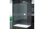 Ronal PUR Walk-in sprchový kút, ATYP š. 300-1000 x v. do 2000,chróm,sklo Satén,1x vzper