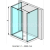 Jika PURE Walk-in Do priestoru 78x80x200cm,sklo číre Jika PerlaGlass+Spájací profil+Vzpera