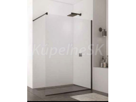 Ronal STR4P Walk-In Easy 100cm pevná stena samostatná,profil Čierny,sklo Číre+st.vzpera