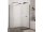 Ronal STR4P Walk-In Easy 120cm pevná stena samostatná,profil Čierny,sklo Číre+st.vzpera