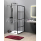 Gelco CURE BLACK Walk-in sprchová zástena 1100 mm,sklo Číre,rám Čierna matná CB110