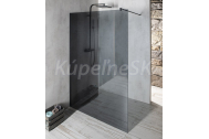 Gelco VARIO BLACK Walk-in sprchová zástena inšt. k stene, dymové sklo, 700 mm+1x profil