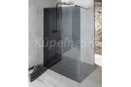 Gelco VARIO BLACK Walk-in sprchová zástena inšt. k stene, dymové sklo, 800 mm+1x profil