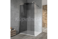 Gelco VARIO CHROME Walk-in sprchová zástena inšt. k stene, dymové sklo, 800 mm+1x profil