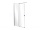 Besco VAYO Walk-in sprchový kút 100x200 cm,sklo Číre,profil Chróm,1x vzpera,posuvná stena