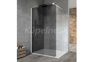 Gelco VARIO WHITE 1-dielna sprch. zást. na inštal. k stene,1x profil,Dymové sklo,š. 80 cm