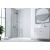 Hopa Forte DECO WALK-IN W1 sprchová zástena 160 cm,sklo Stampato C,profil Biely,1x vzpera