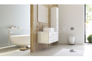 Aquatek Ceramica Latina LOFT2 800 Závesná skrinka pod umývad. 2 zásuvky 80x41,6x45 Biela