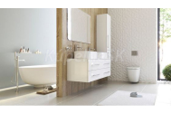 Aquatek Ceramica Latina LOFT2+2 1200 Závesná skrinka pod umývad. 4 zásuv 120x41,6x45 Biela