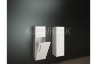 Aquatek Ceramica Latina ZEN T Závesná nízka skrinka 2 zásuvky 1 koš 32x102x30 Biela