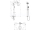 Hansgrohe 27224000 Croma 220 Showerpipe Reno, DN15, chróm