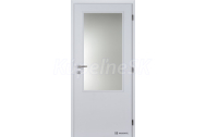 Doornite CPL laminátové 2/3 SKLO Biela (Egger W980) hladká interiérové dvere