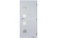 Doornite CPL laminátové GIGA SKLO Biela (Egger W980) hladká interiérové dvere