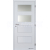 Doornite CPL laminátové DOMINANT 2 SKLO Biela (Egger W980) hladká interiérové dvere, DTD
