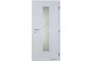 Doornite CPL laminátové STRIPE SKLO Biela (Egger W980) hladká interiérové dvere
