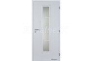Doornite CPL laminátové AXIS SKLO Biela (Egger W980) hladká interiérové dvere