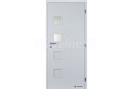 Doornite CPL laminátové GIGA 2 SKLO Biela (Egger W980) hladká interiérové dvere