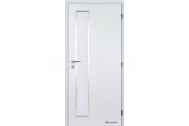 Doornite CPL laminátové ALU VERTIKA Biela (Egger W980) interiérové dvere, DTD