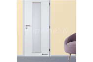 Doornite CPL laminátové LINEA Biela (Egger W980) interiérové dvere, DTD