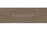 Zalakeramia CEMENTI ZBD 62085 20x60 obklad dekor vlnka matný hnedý  1.trieda