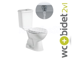 Creavit PITTA kombi WC s integrovanou bidetovou sprškou, spodný odpad