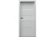 PORTA Doors SET Rámové dvere VERTE HOME G.1 so sklom, 3D fólia Sivá + zárubeň