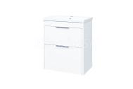 Mereo Vigo, kúpeľňová skrinka s keramickým umývadlom 61 cm, biela