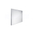 Nimco kúpeľňové LED podsvietené zrkadlo 600x600 mm 30 W,hliníkový rám
