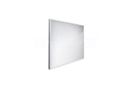 Nimco kúpeľňové LED podsvietené zrkadlo 700x700 mm 32 W,hliníkový rám