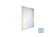 Nimco kúpeľňové LED podsvietené zrkadlo 600x800 mm 32 W s dotykovým senzorom,hliníkový rám