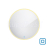 Nimco kúpeľňové LED podsvietené zrkadlo guľaté priemer 800 mm 26 W s dotykovým senzorom