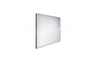 Nimco kúpeľňové LED podsvietené zrkadlo 700x700 mm 32 W Čierny rám