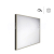 Nimco kúpeľňové LED podsvietené zrkadlo 700x700 mm 32 W s dotykovým senzorom, Čierny rám