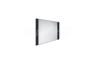 Nimco kúpeľňové LED podsvietené zrkadlo 800x600 mm 23 W Čierny rám