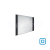 Nimco kúpeľňové LED podsvietené zrkadlo 800x600 mm 23 W s dotykovým senzorom,Čierny rám